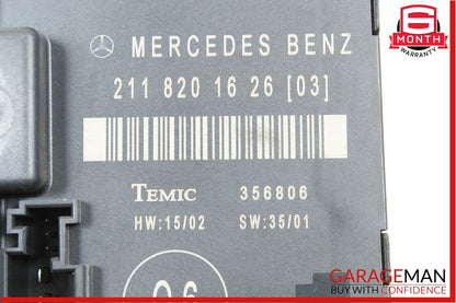 03-06 Mercedes W211 E55 AMG E320 Rear Right Passenger Door Control Module OEM