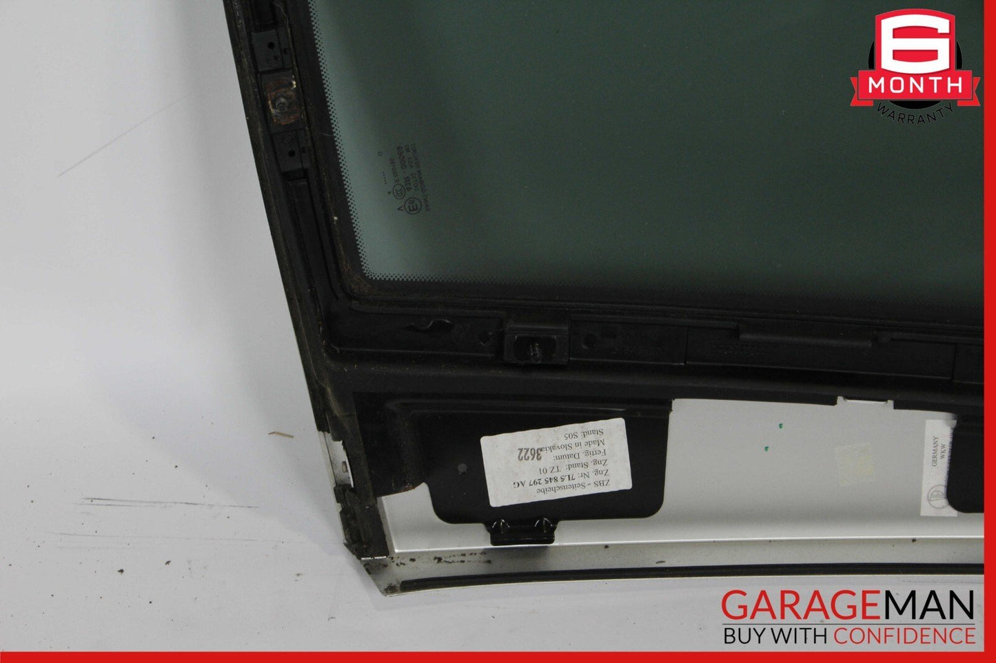 03-10 Porsche Cayenne 955 958 Rear Left Driver Door Quarter Window Glass Gray