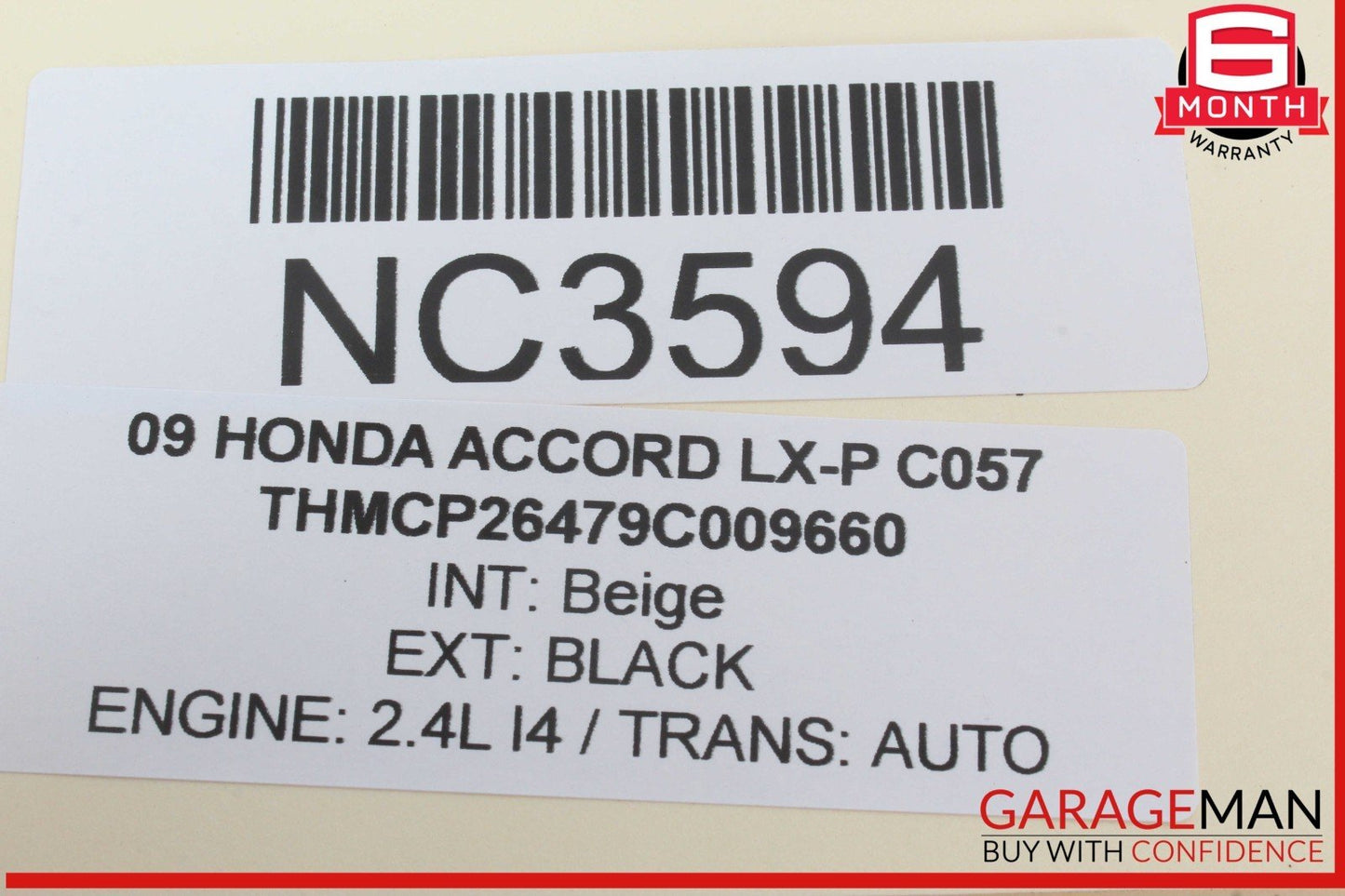 08-12 Honda Accord LX-P Speedometer Instrument Cluster Gauge OEM