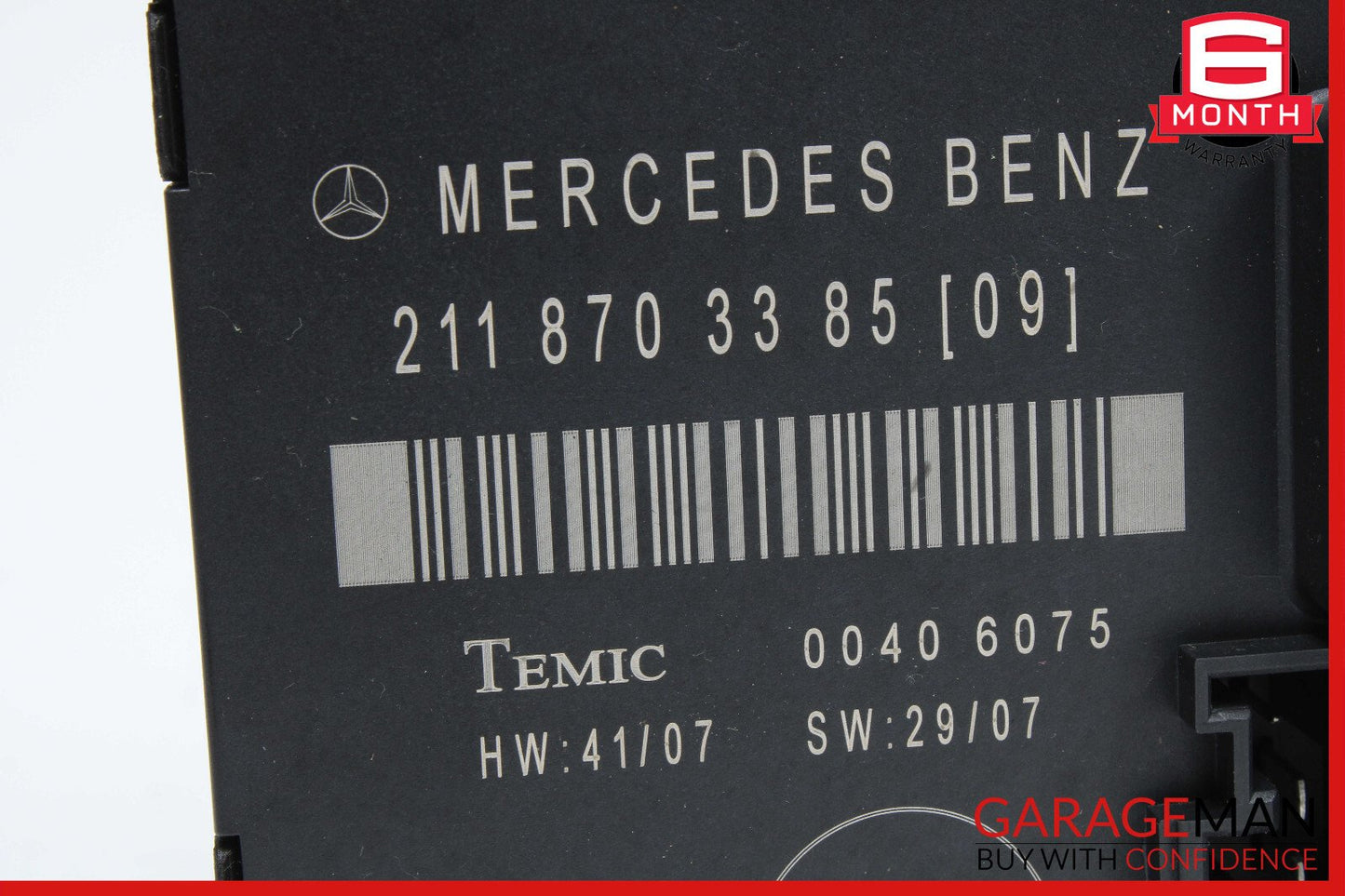 07-09 Mercedes W211 E350 E550 E320 Rear Left Door Control Module 2118703385 OEM