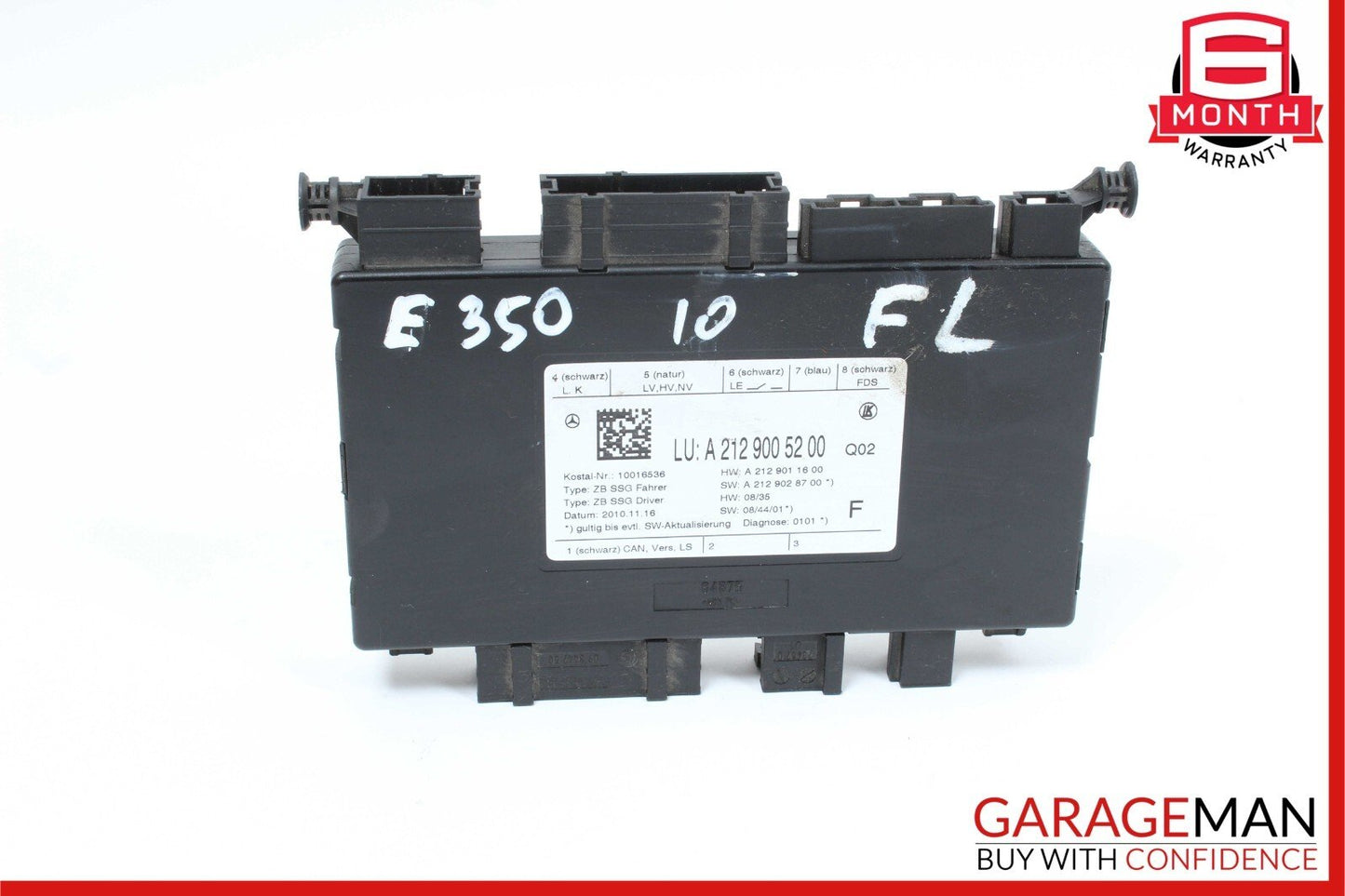 08-18 Mercedes W212 E350 C300 Seat Control Module Front Left Driver Side OEM