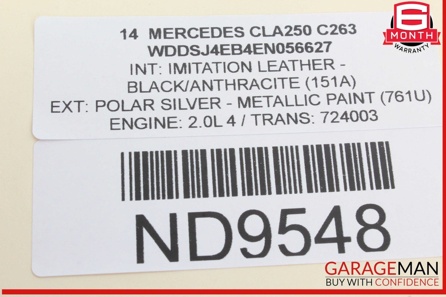 14-18 Mercedes W117 CLA250 CLA45 Rear Trunk Lid Lock Latch Actuator Mechanism