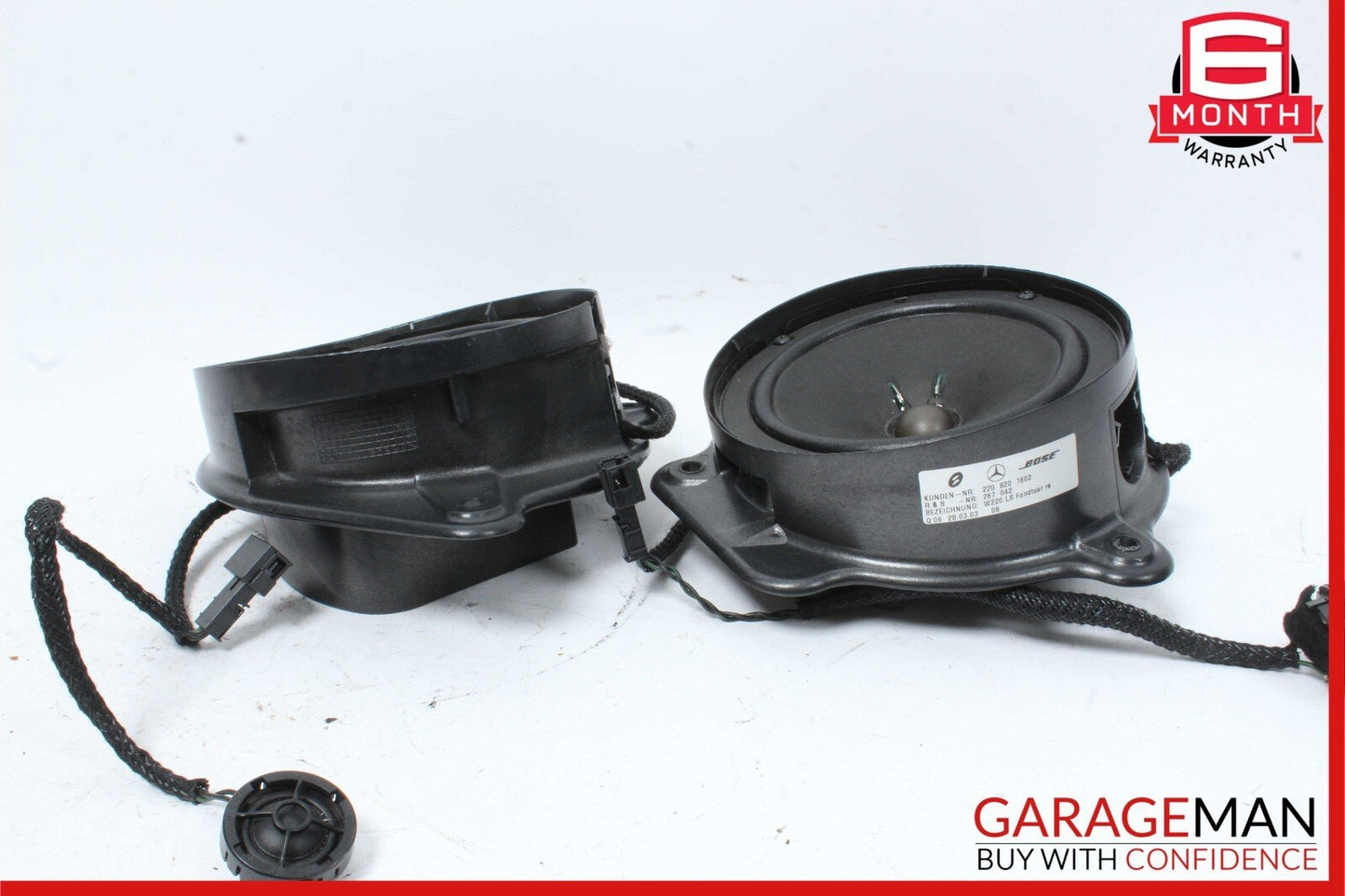 00-06 Mercedes W220 S430 S500 S55 AMG Rear Door Audio Sound Speaker Set of 2 Pc