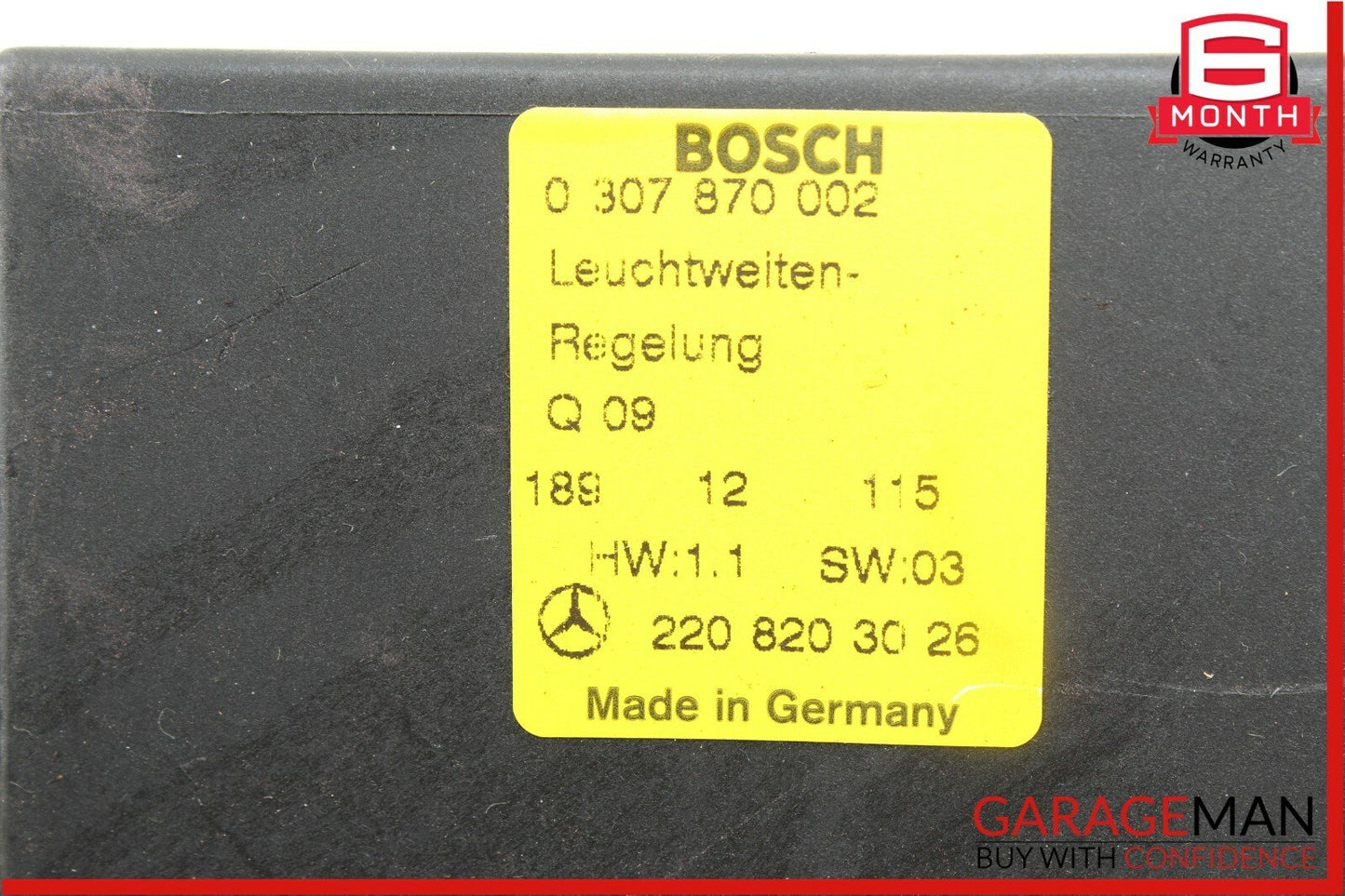 00-06 Mercedes W220 S600 S430 Headlight Head Lamp Control Module 2208203026 OEM