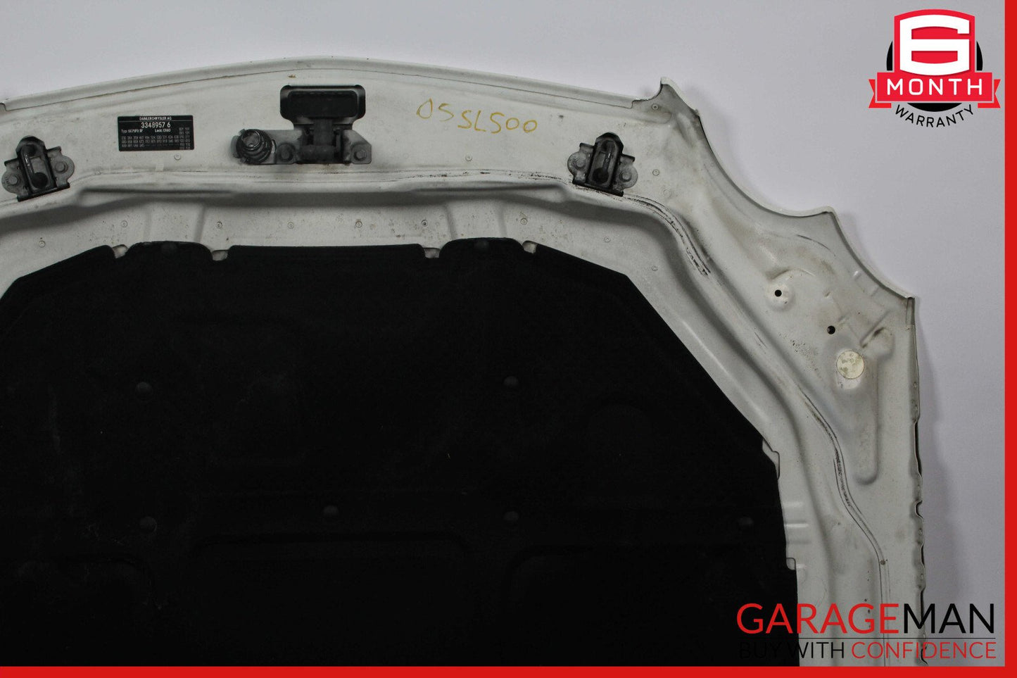 03-08 Mercedes R230 SL500 Front Hood Bonnet Cover Panel Assembly OEM