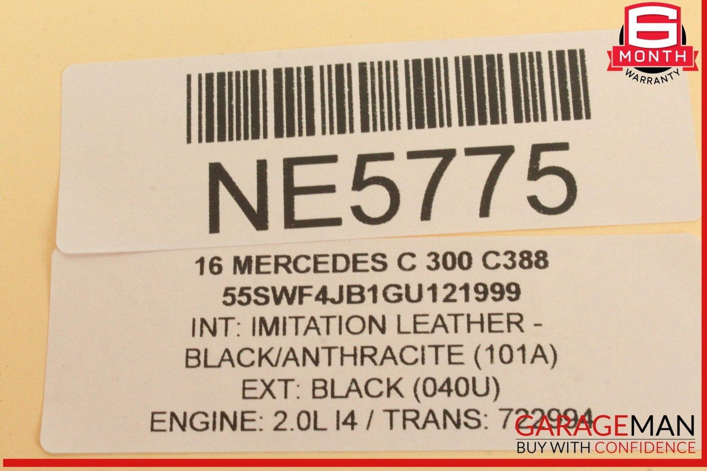 15-20 Mercedes W205 C300 Rear Left Driver Side Door Control Module Unit OEM