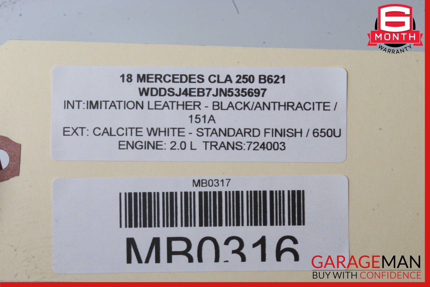 14-18 Mercedes W117 CLA250 Rear Trunk Lid Lock Latch Actuator Mechanism OEM