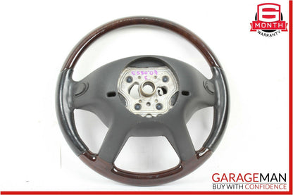 07-10 Mercedes S550 CL550 4 Spoke Steering Wheel w/ Paddle Shifters Black Wood