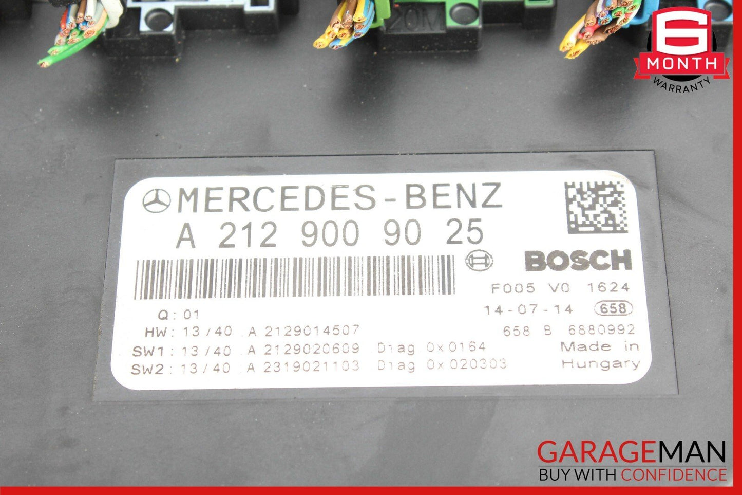 10-20 Mercedes W207 E350 E400 Front SAM Module Relay Fuse Box OEM