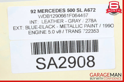 90-02 Mercedes R129 500SL 300SL Fuel Gas Cooler Cooling Tube 1404760017 OEM