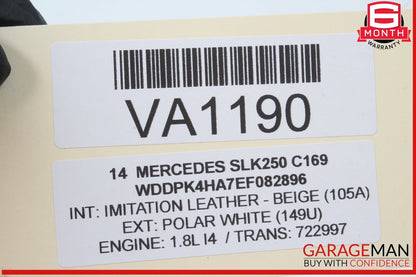 08-18 Mercedes R172 SLK250 E350 Front Right Side Door Control Module OEM