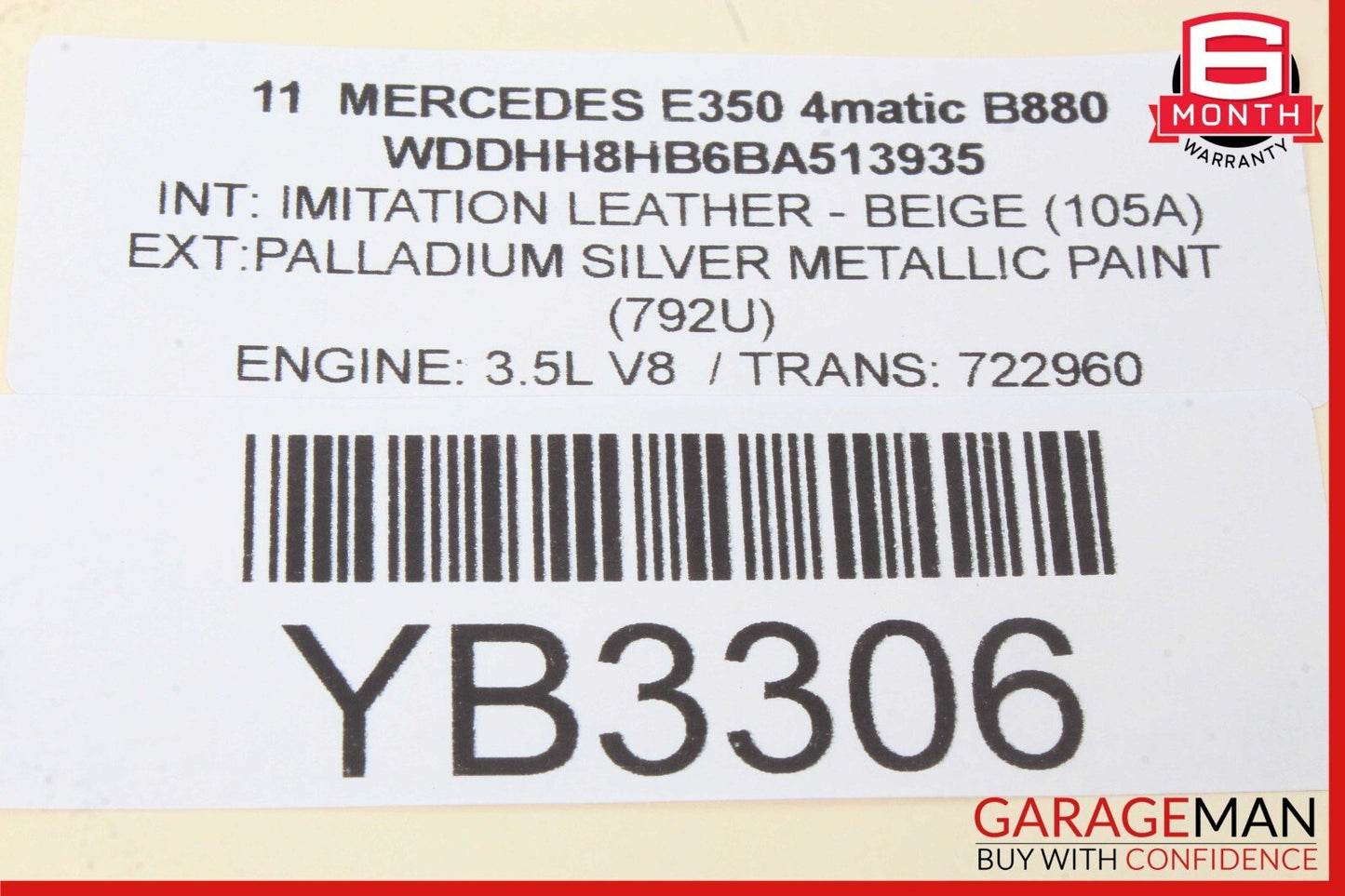 08-18 Mercedes W212 E350 GLK350 C350 Rear Left Side Door Lock Latch Actuator OEM