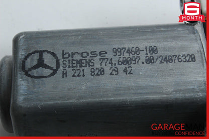 07-13 Mercedes W221 S550 Rear Left Side Door Window Regulator Motor OEM