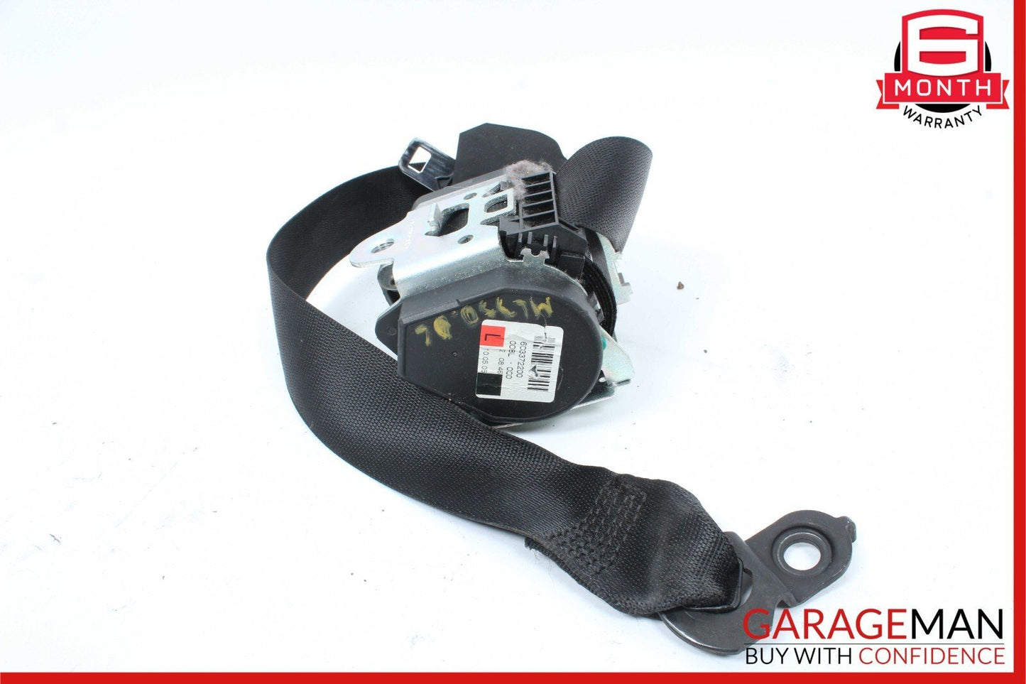 06-13 Mercedes W164 ML350 Front Left Side Seat Belt Retractor Assembly Black