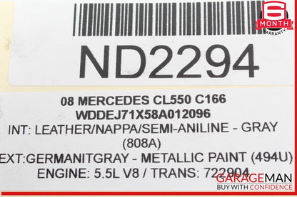 07-11 Mercedes W216 CL550 S550 A/C Air Conditioning Compressor 0022301211 OEM