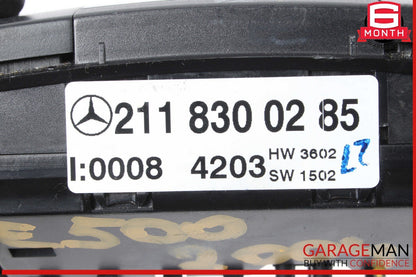 03-11 Mercedes W211 E500 CLS550 Rear AC A/C Climate Control Switch Module Unit