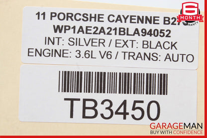 11-14 Porsche Cayenne 958 Rear Right Side Inner Trunk Taillight Tail Light Lamp