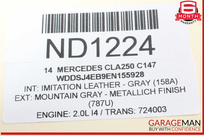 12-20 Mercedes W117 CLA250 CLA45 AMG ML350 Front Right Side Door Control Module
