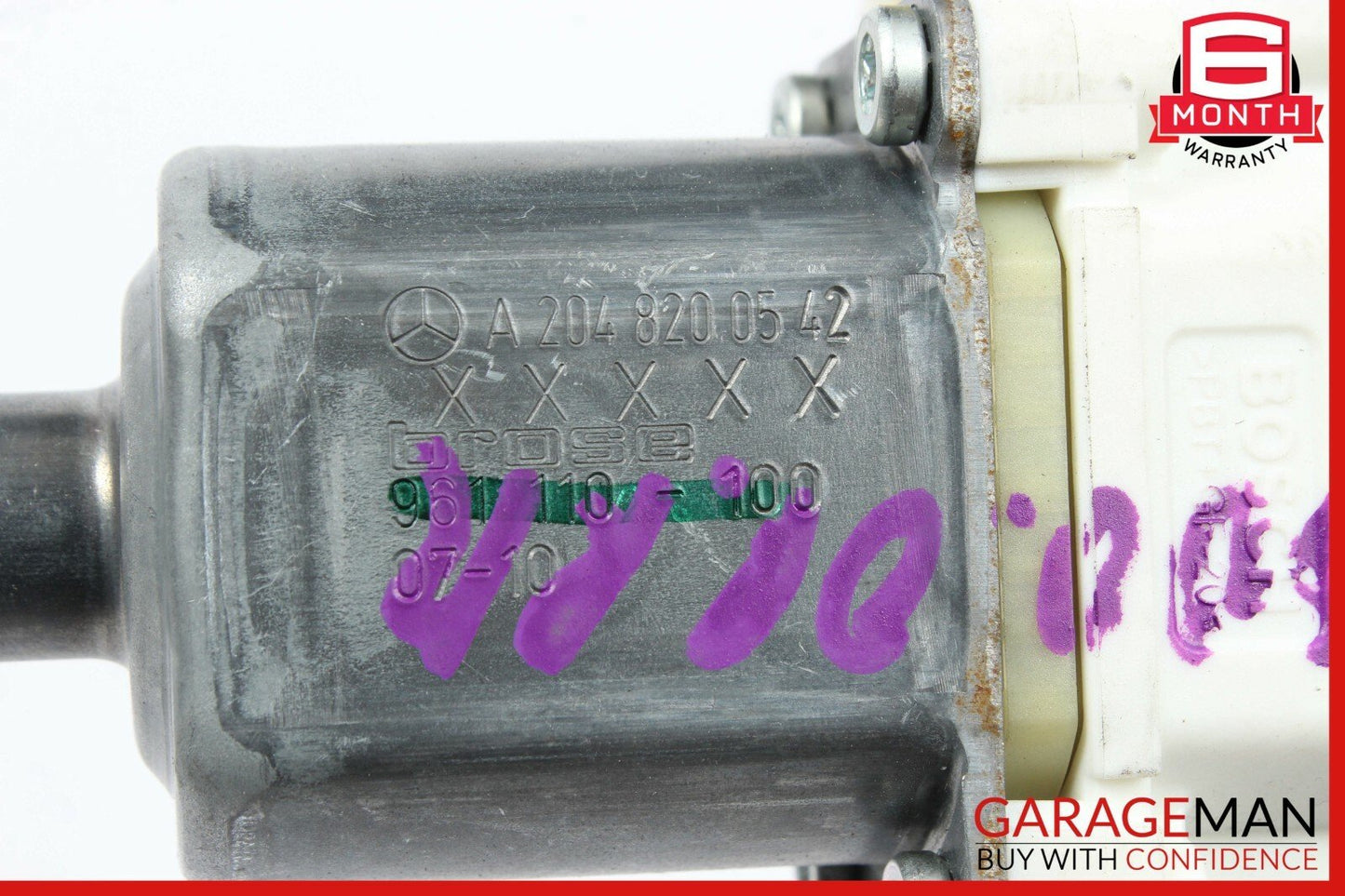 08-14 Mercedes W204 C300 C350 Rear Left Side Door Window Regulator Motor OEM
