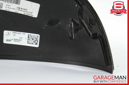 21-23 Mercedes W223 S580 Front Left Side Mirror Cover Trim Panel Black OEM