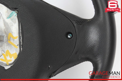 11-17 BMW X3 Front Left Driver Side Steering Wheel Leather Black OEM