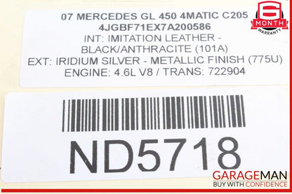 06-12 Mercedes X164 GL450 4MATIC ML550 Front Right Side Reinforcement Bracket