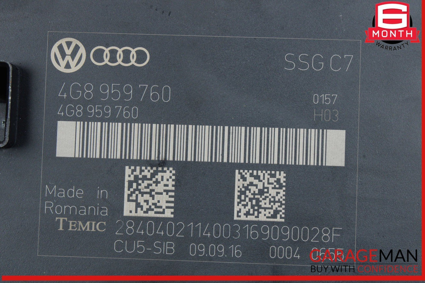 12-18 Audi A7 A6 Front Left Driver Side Seat Control Module Unit 4G8959760 OEM