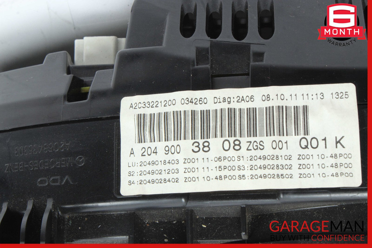 12-14 Mercedes W204 C250 C300 C350 Instrument Speedometer Cluster OEM