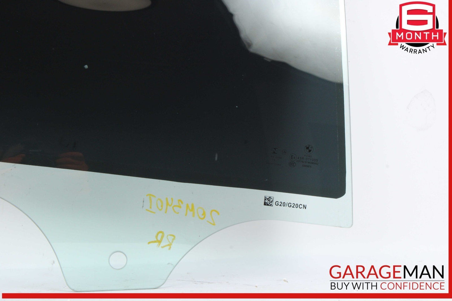 19-24 BMW M340i G20 330e 330i Rear Right Passenger Side Door Window Glass OEM