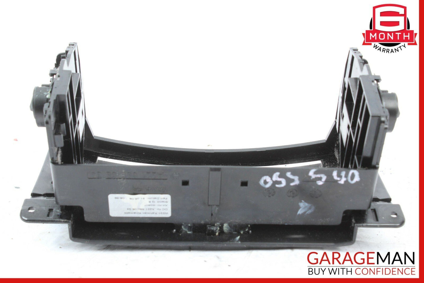 07-09 Mercedes W221 S550 S450 Center Console Dashboard CD Player Cover Black OEM