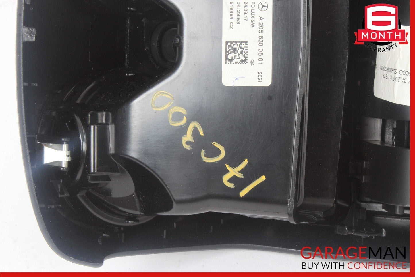 15-20 Mercedes W205 C300 C350e Rear Center Console AC Air Vent Trim OEM