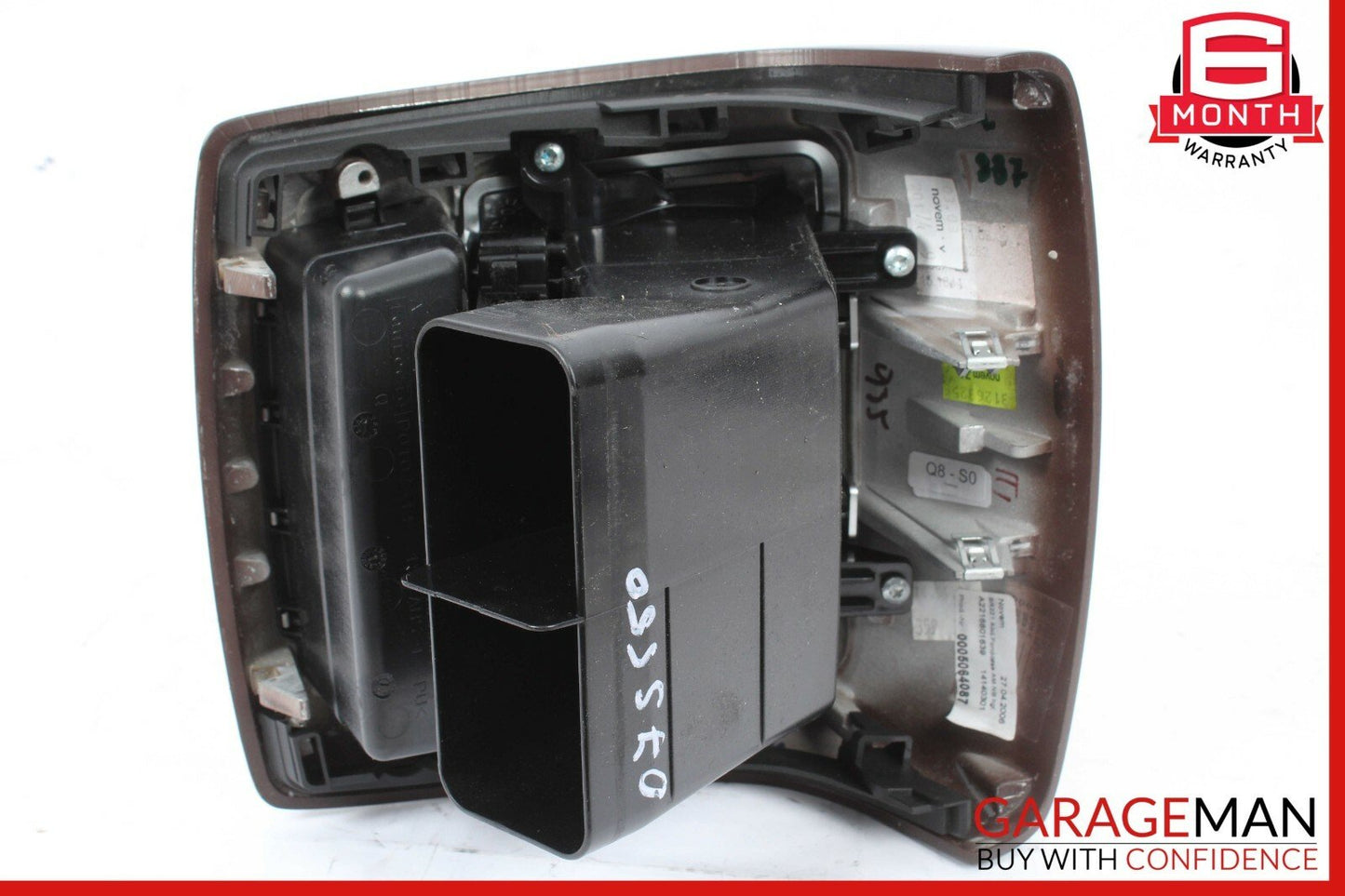 07-13 Mercedes S500 S550 Rear Center Console AC A/C Air Vent Trim Assembly Wood