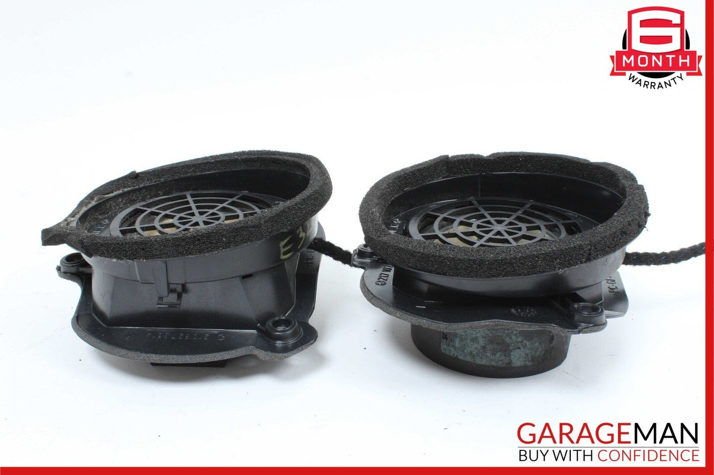 96-03 Mercedes W210 E320 Rear Right & Left Side Door Sound Speakers Set OEM