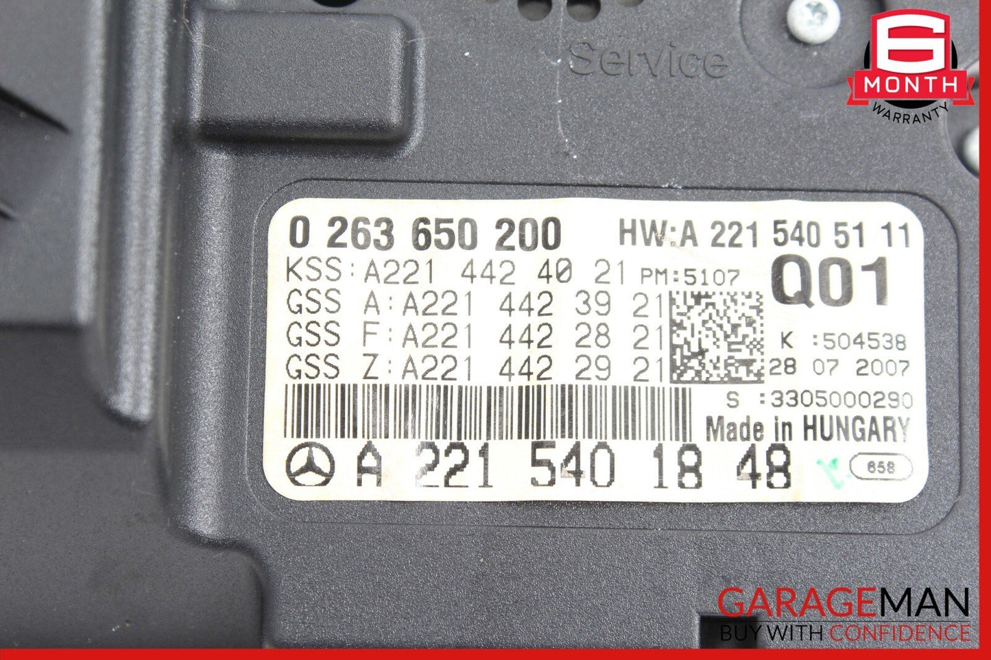 07-10 Mercedes W216 CL550 S550 S600 Instrument Cluster Speedometer OEM