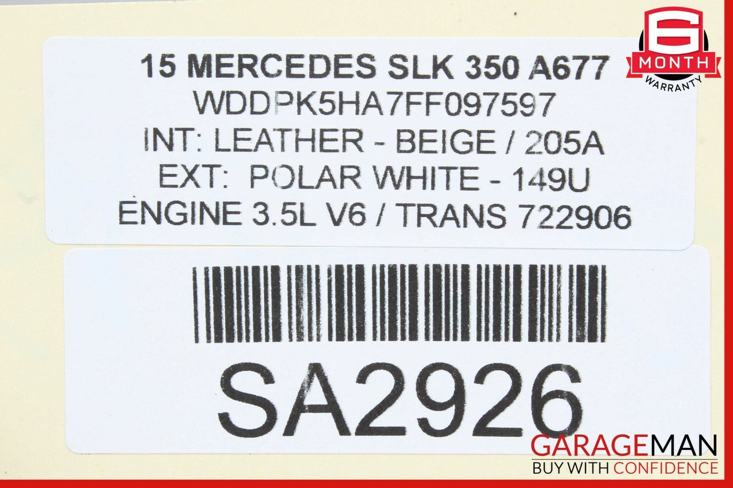 12-20 Mercedes R172 SLK350 E350 SLC43 Power Steering Pump Reservoir Assembly OEM