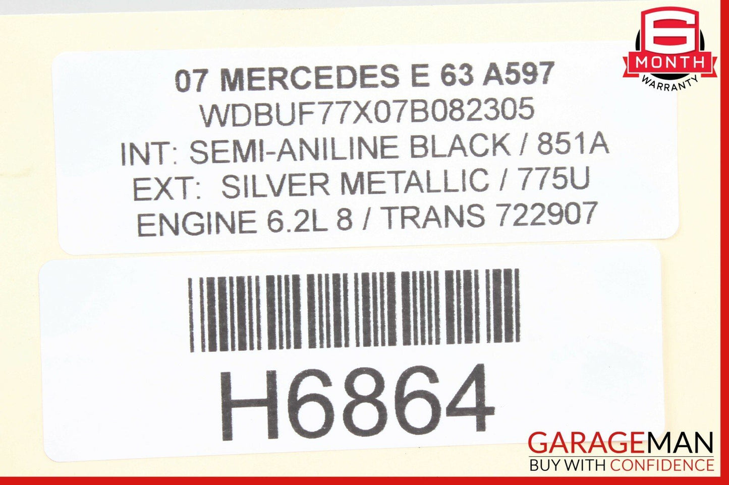 Mercedes SL500 CLS500 E63 AMG Rear Left Driver Side Upper Control Arm