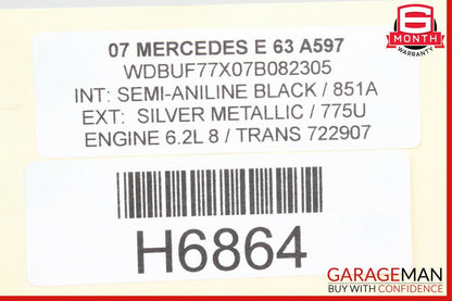 Mercedes SL500 CLS500 E63 AMG Rear Left Driver Side Upper Control Arm