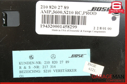 99-02 Mercedes W210 E320 E430 E55 AMG Bose Amp Amplifier Module 2108202789