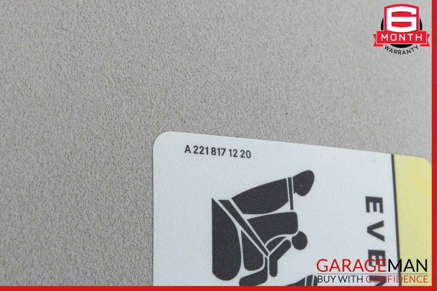 06-12 Mercedes W164 ML350 R500 Sunvisor Sun Visor Shade Cover Right Side OEM