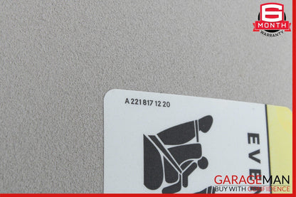 06-12 Mercedes W164 ML350 R500 Sunvisor Sun Visor Shade Cover Right Side OEM