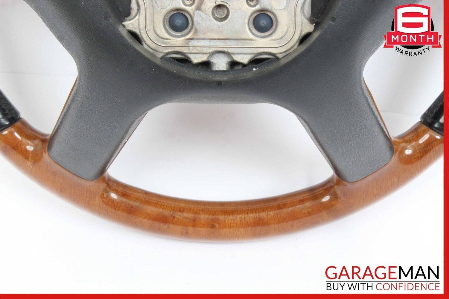 07-10 Mercedes W221 S550 CL550 4 Spoke Steering Wheel With Paddle Shifters Wood