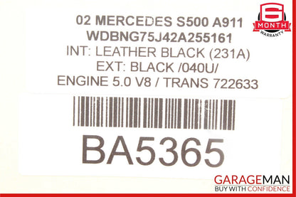 00-02 Mercedes W220 S500 S55 AMG Dashboard Radio Trim Panel Cover Bezel Wood OEM