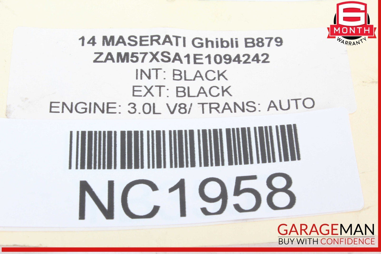 14-17 Maserati Ghibli Rear Center Third 3rd Stop Brake Signal Light Lamp OEM