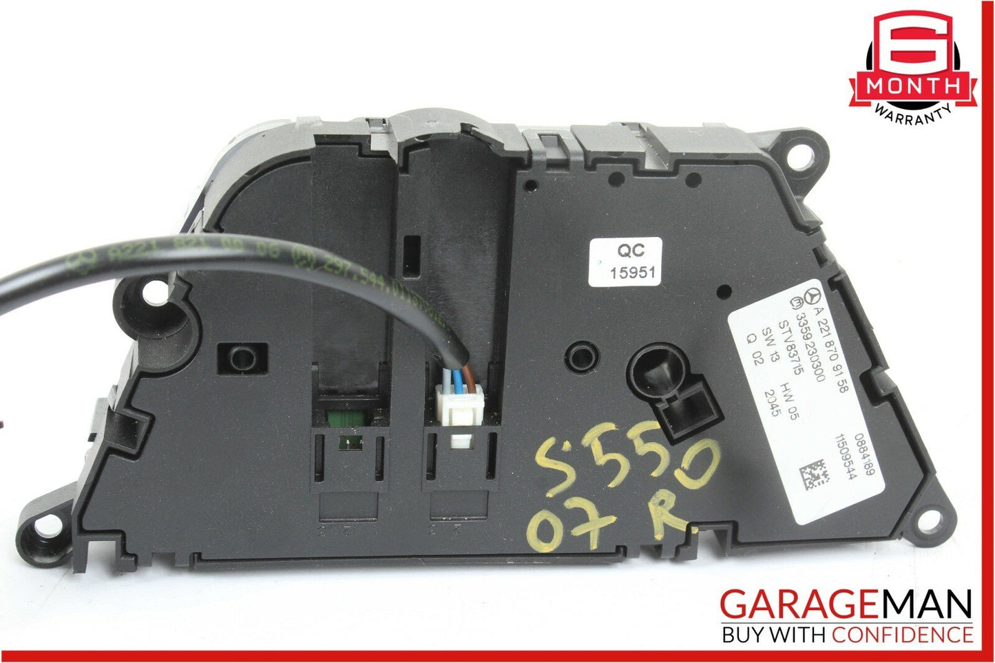 07-13 Mercedes W221 S550 CL550 Front Right Seat Control Switch OEM