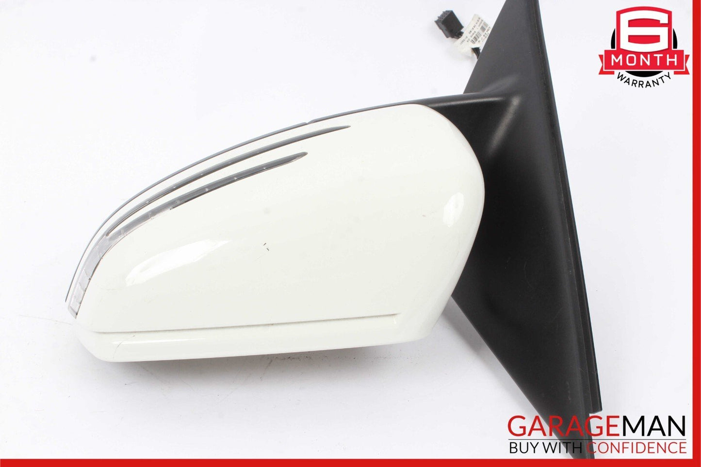 10-12 Mercedes X204 GLK350 Left Driver Side Rear View Door Mirror White OEM