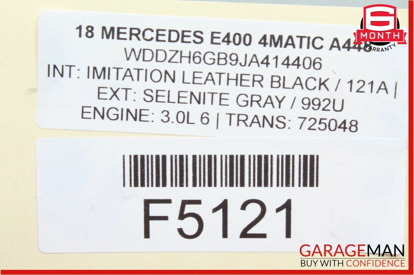 16-18 Mercedes W213 E400 4Matic Intercooler Coolant Hose Pipe Tube 2135015782