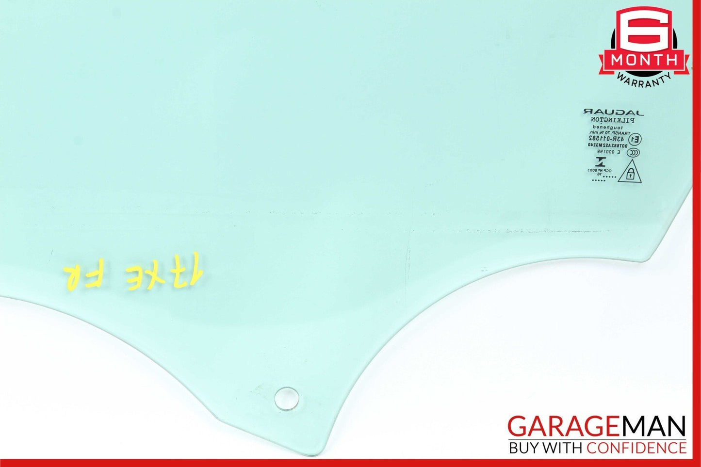 17-20 Jaguar XE Front Right Passenger Side Door Window Auto Glass OEM