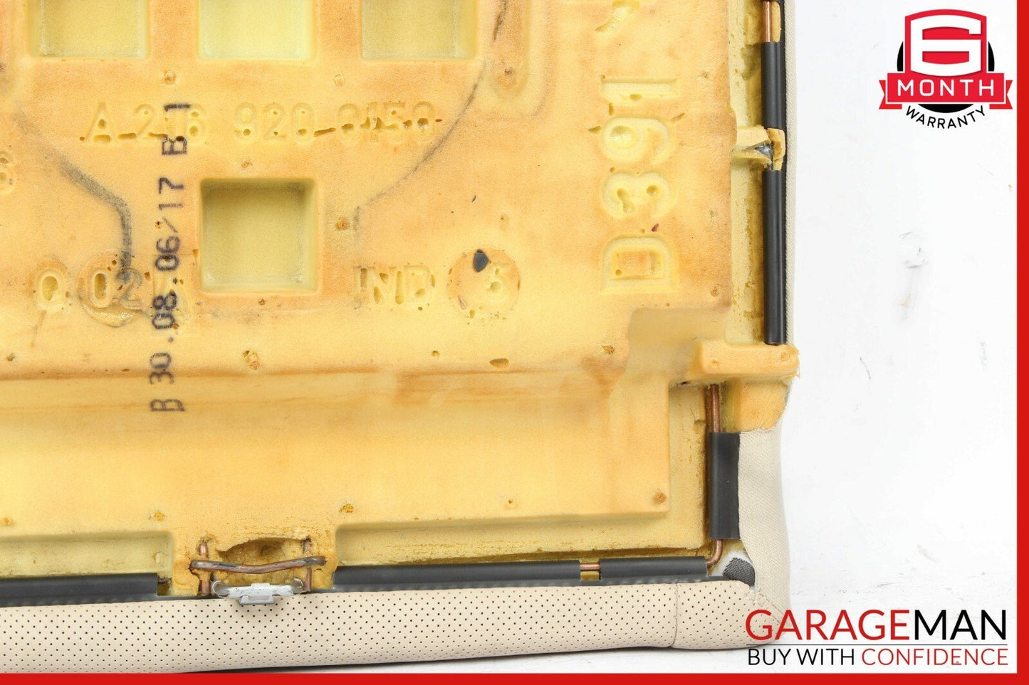 07-14 Mercedes W216 CL550 Rear Left Bottom Lower Seat Cushion Beige