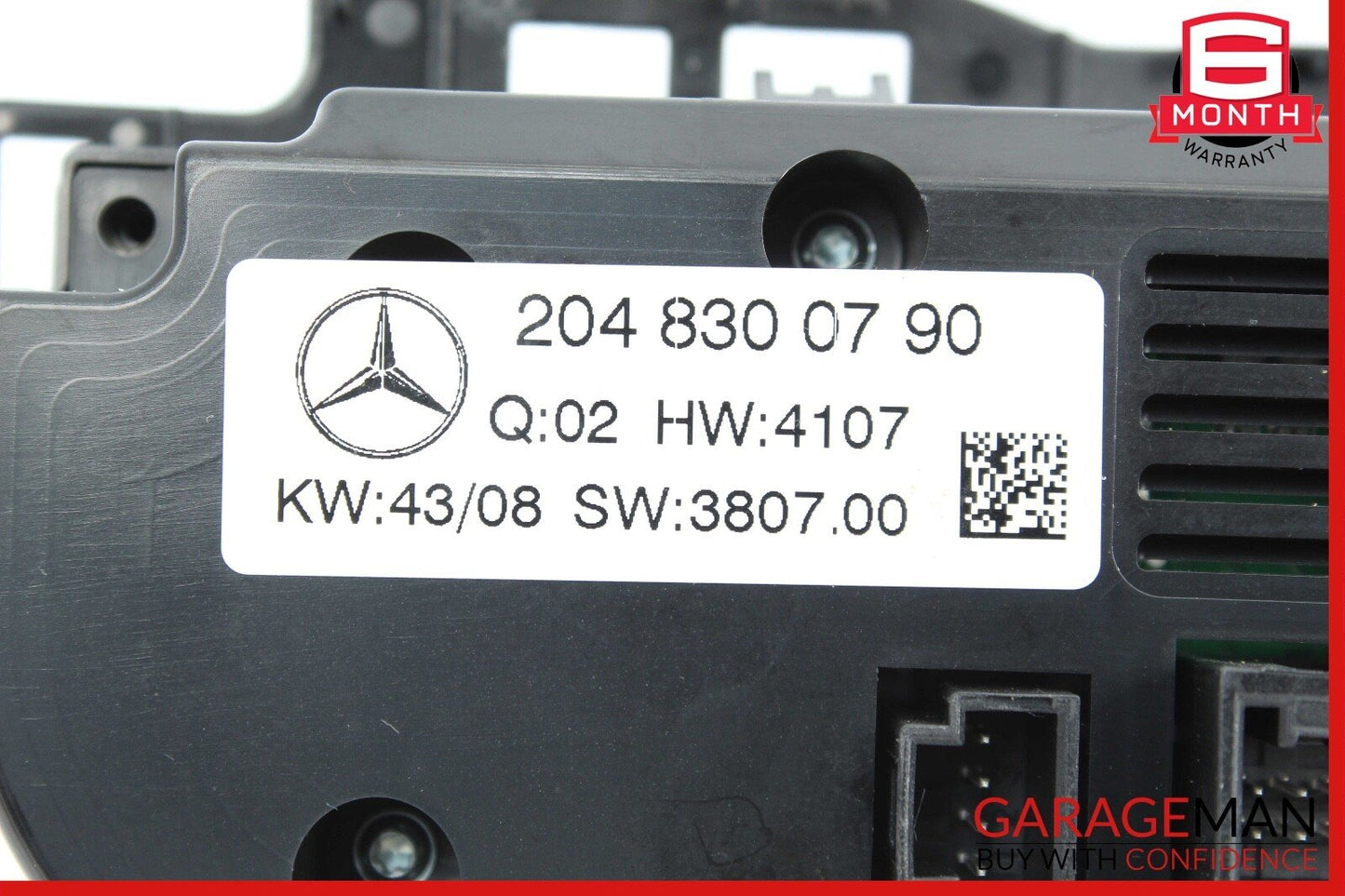 08-11 Mercedes W204 C280 C63 AMG AC A/C Heater Climate Control OEM