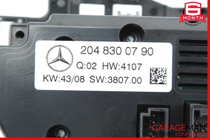 08-11 Mercedes W204 C280 C63 AMG AC A/C Heater Climate Control OEM